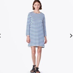 A.P.C. Florence Bateau-Neck Striped Cotton-Knit Jersey Shift Dress NWOT/sz S